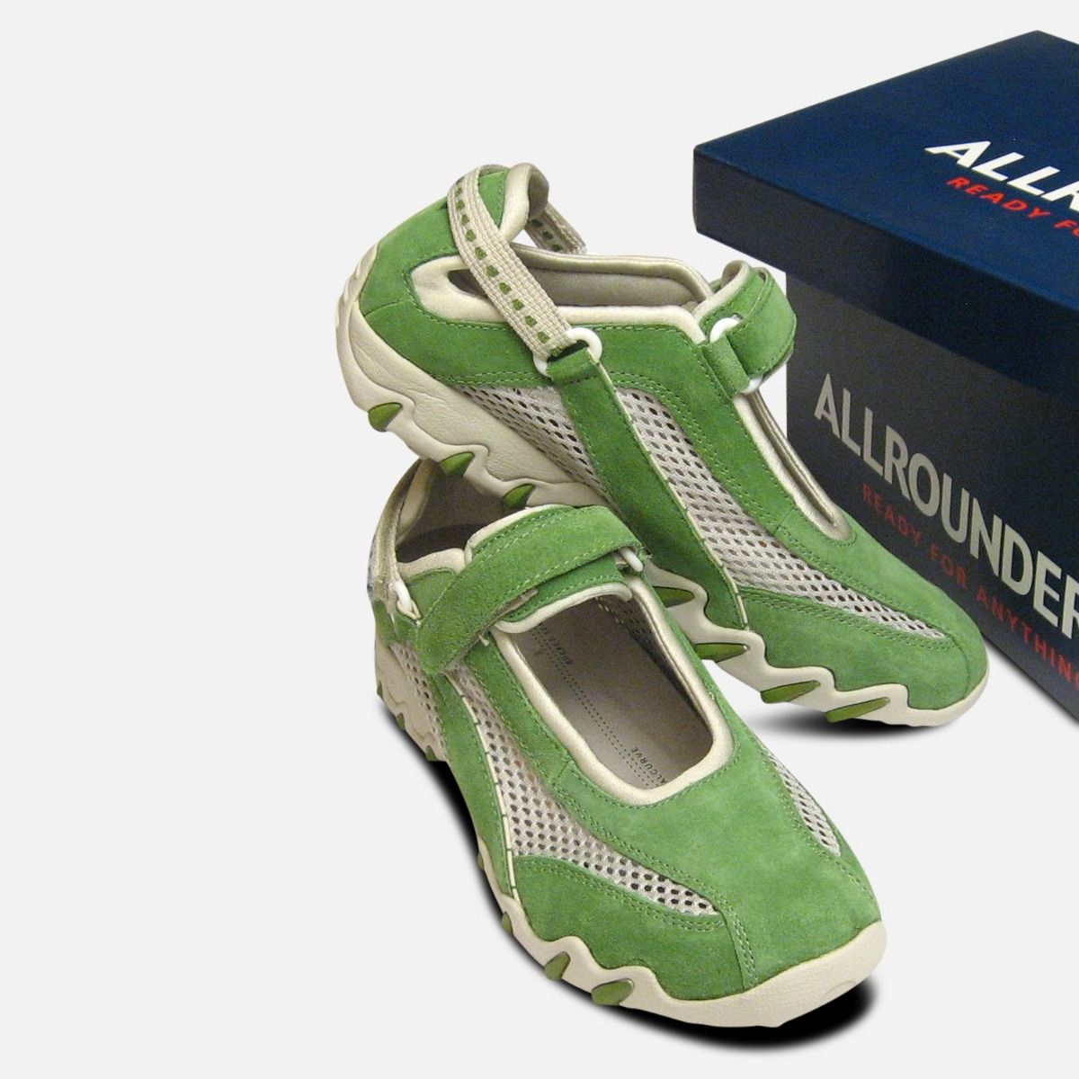 Niro in Kiwi Green Suede by Mephisto Ladies Designer Sneaker Trainers