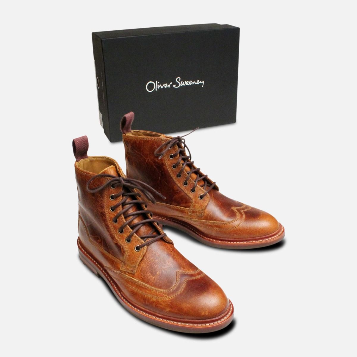 Oliver Sweeney Bruce in Waxy Brown Butts Leather