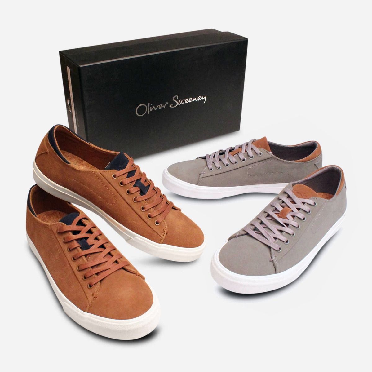 Oliver Sweeney Designer Henwood II Grey Cupsole Shoes