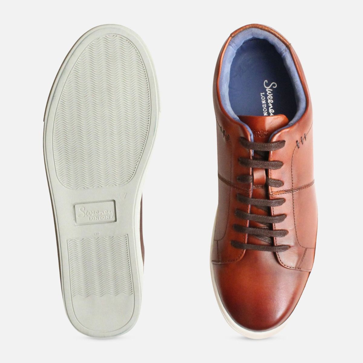 Luxury Oliver Sweeney Designer Cognac Laine Trainers