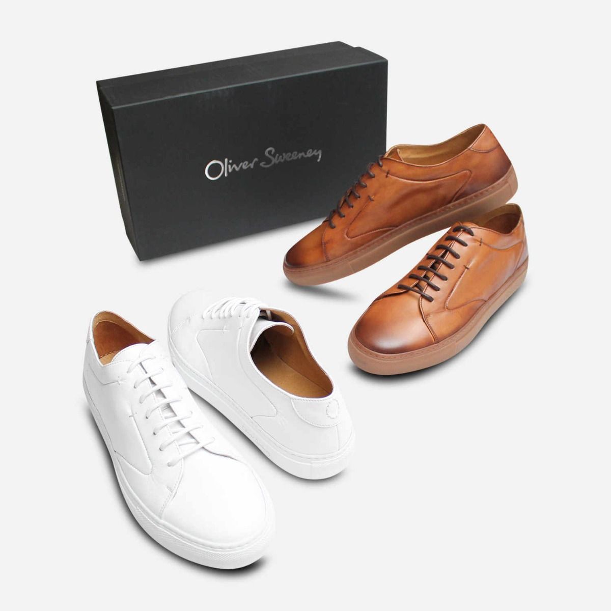 Oliver Sweeney Premium Mazara Dark Tan Cupsole Sneakers