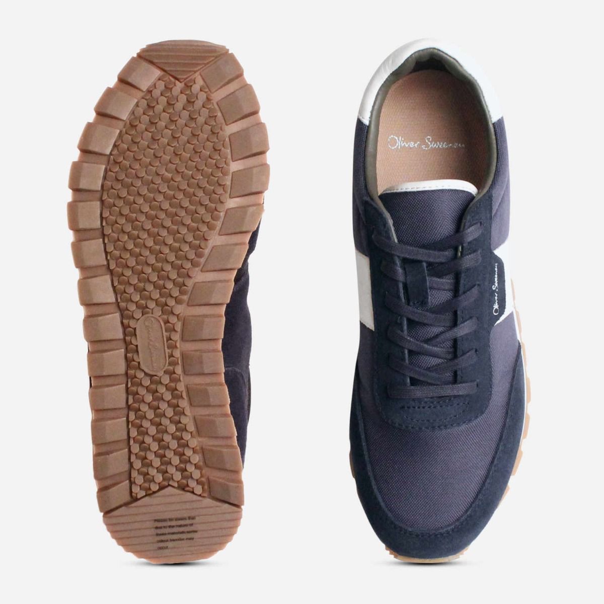 Oliver Sweeney Shurton II Navy Blue Suede Sneakers