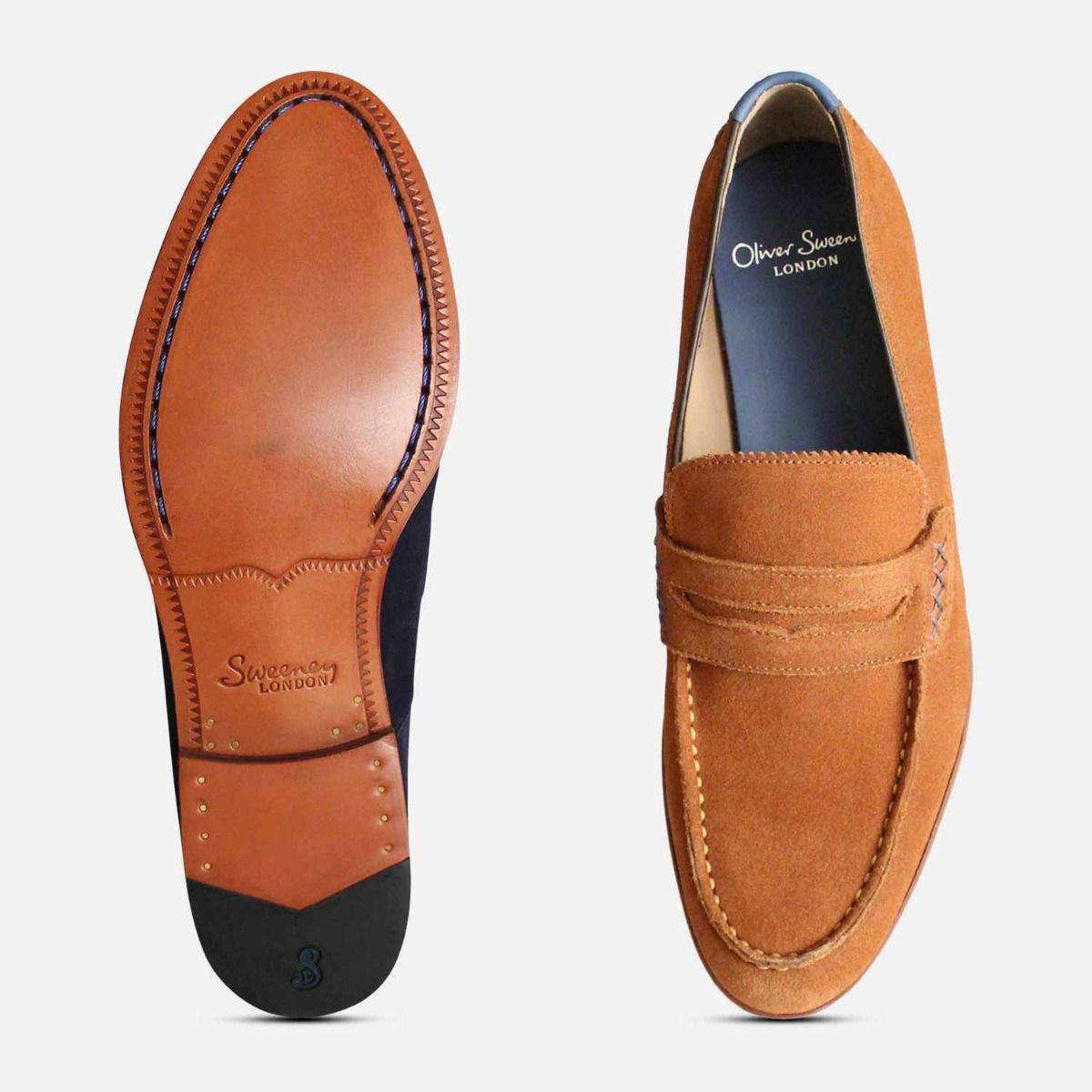 Oliver Sweeney Longbridge 2 Whisky Tan Suede Loafer Shoes