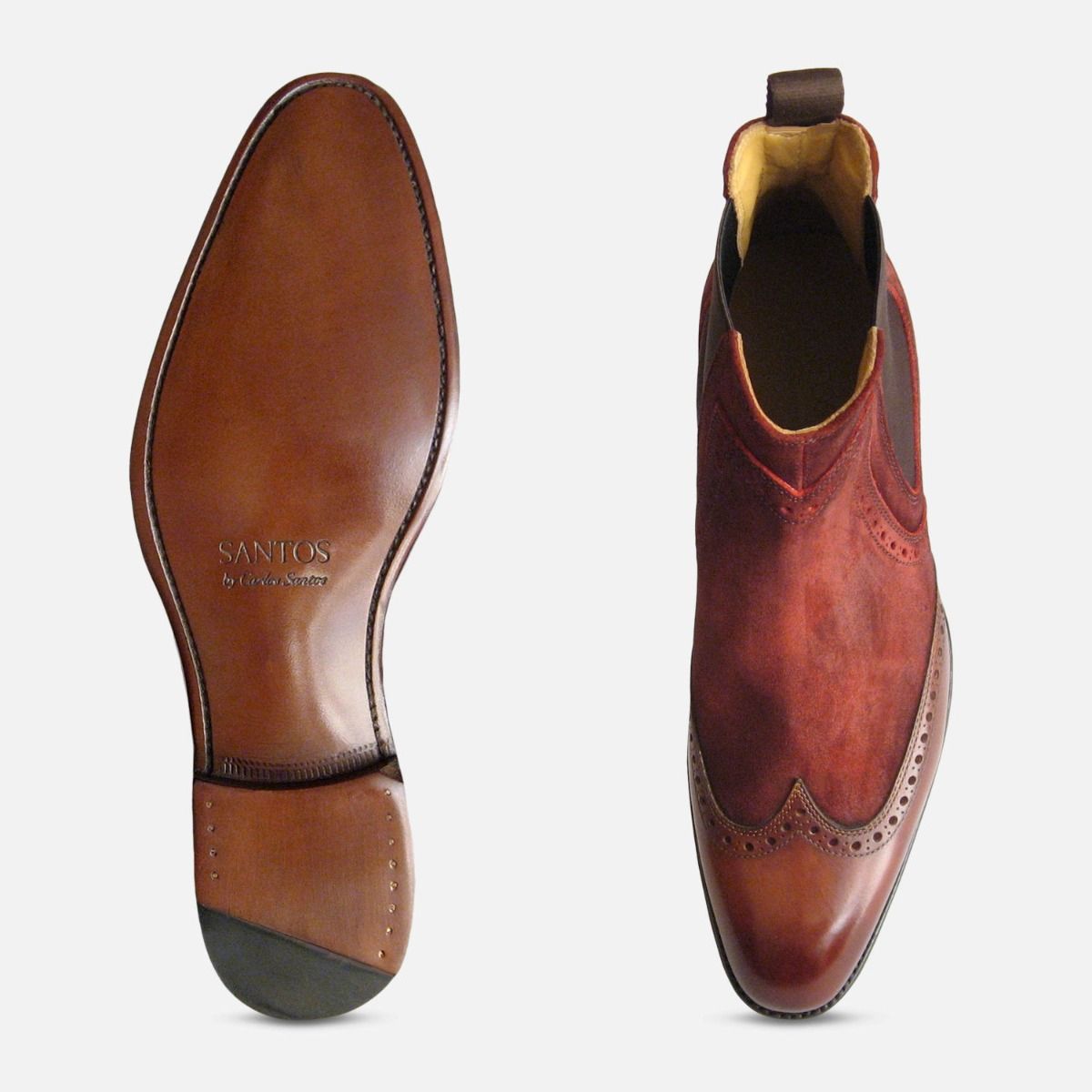 Conquer Two Tone Rustic Wine Carlos Santos Shoes