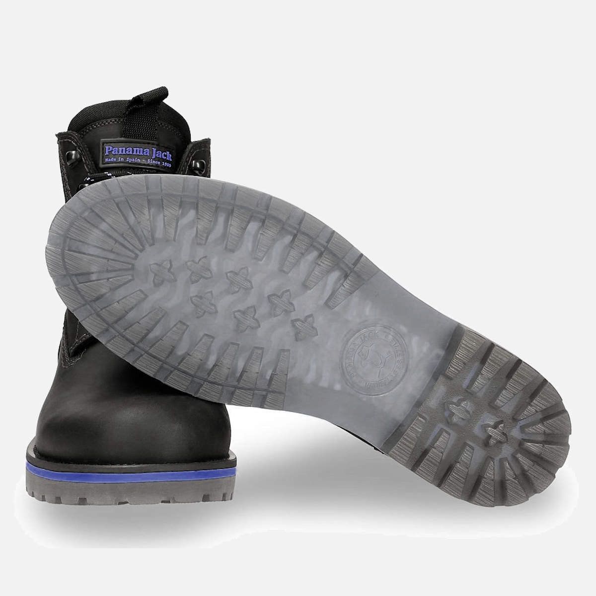 Panama Jack Gore Tex Waterproof Black & Blue Walking Boots