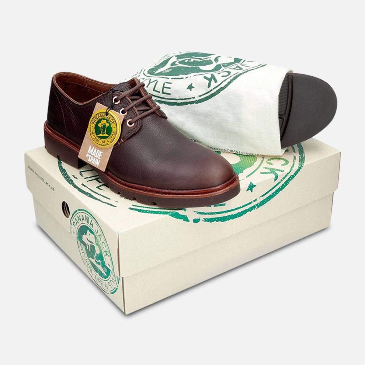 Panama Jack Dallan C6 Brown Mens Lace Up Shoes