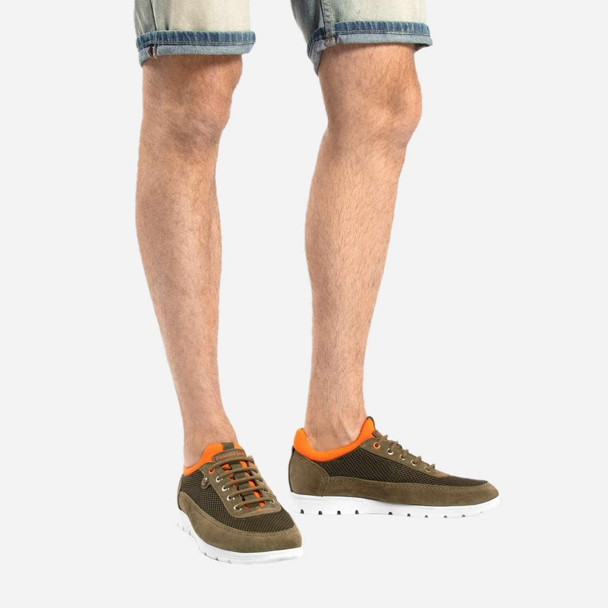 Panama Jack Shoes Designer Khaki Green Sneakers