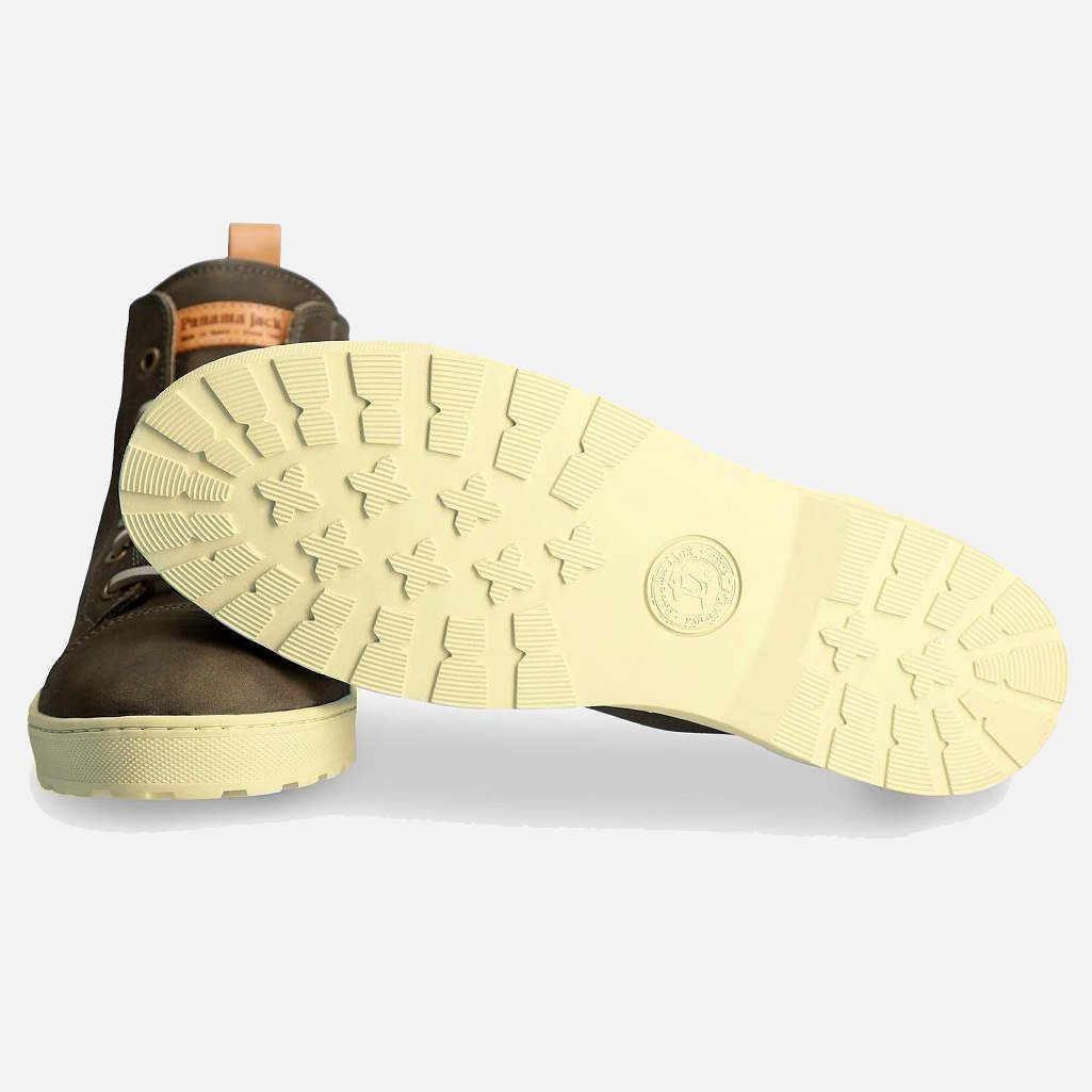 Panama Jack Khaki Green Manhattan C2 Lace Up Boots