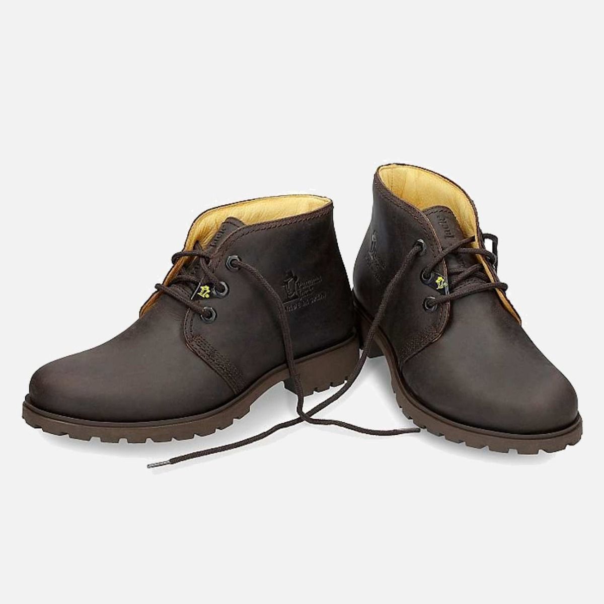 Miss Panama Jack Dark Brown Waxy Walking Boots