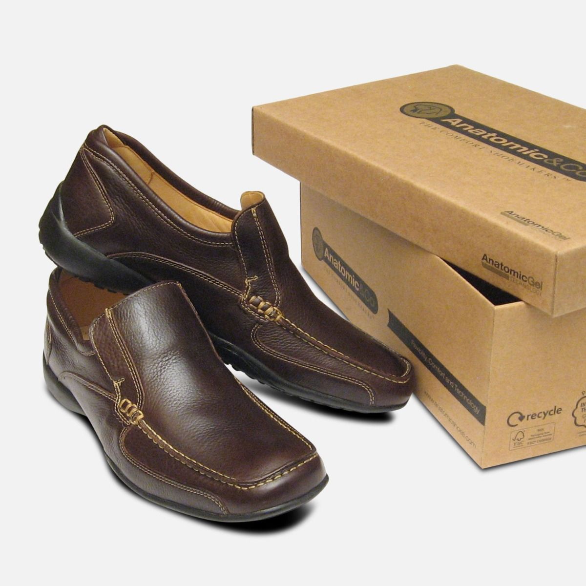 Comfort Casual Shoes in Dark Brown Anatomic Co