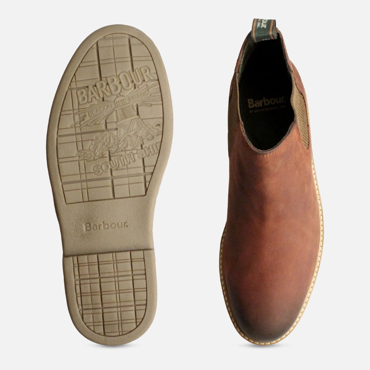 Mens Barbour Penshaw Chelsea Boots in Waxy Brown