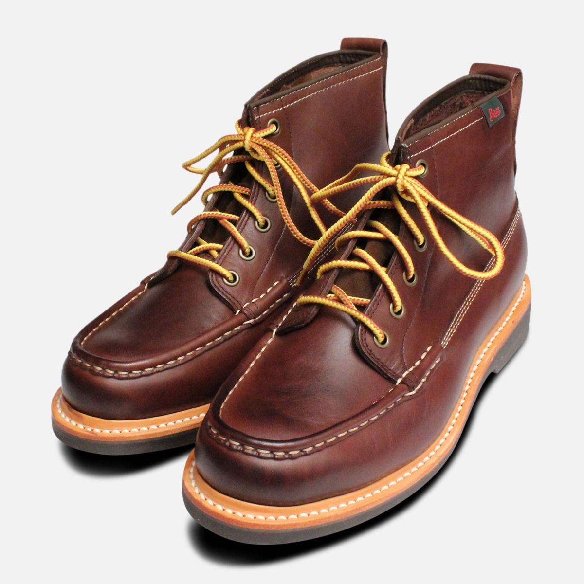Bass Hunter Plaid Lined Leather Boots Mens Size 8.5 1654-316 Men main image 2