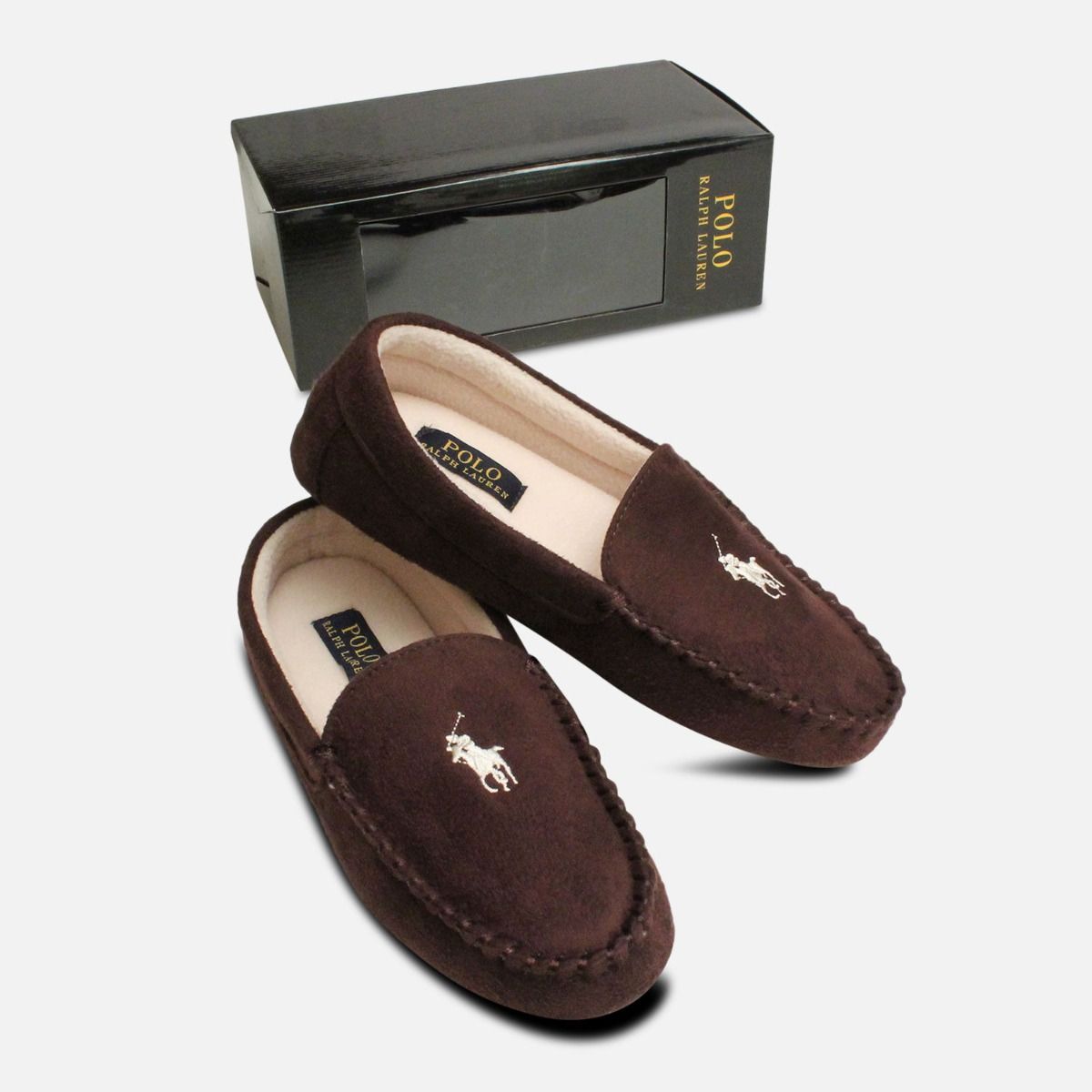 Ralph Lauren Dezi 3 Chocolate Brown Slippers
