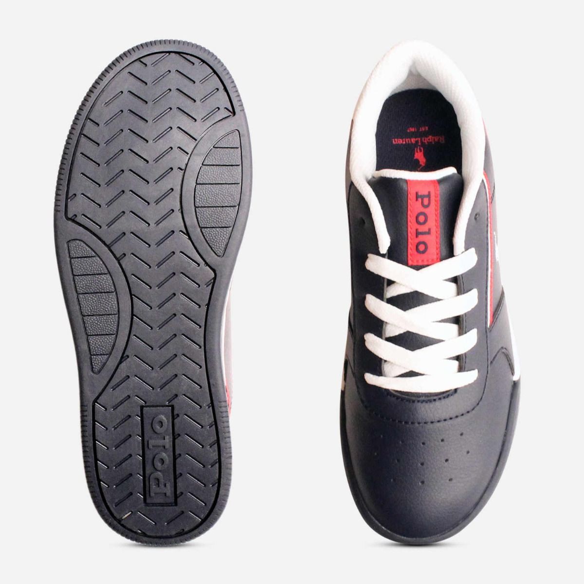 Ralph Lauren Polo Navy Blue Keelin II Kids Shoes