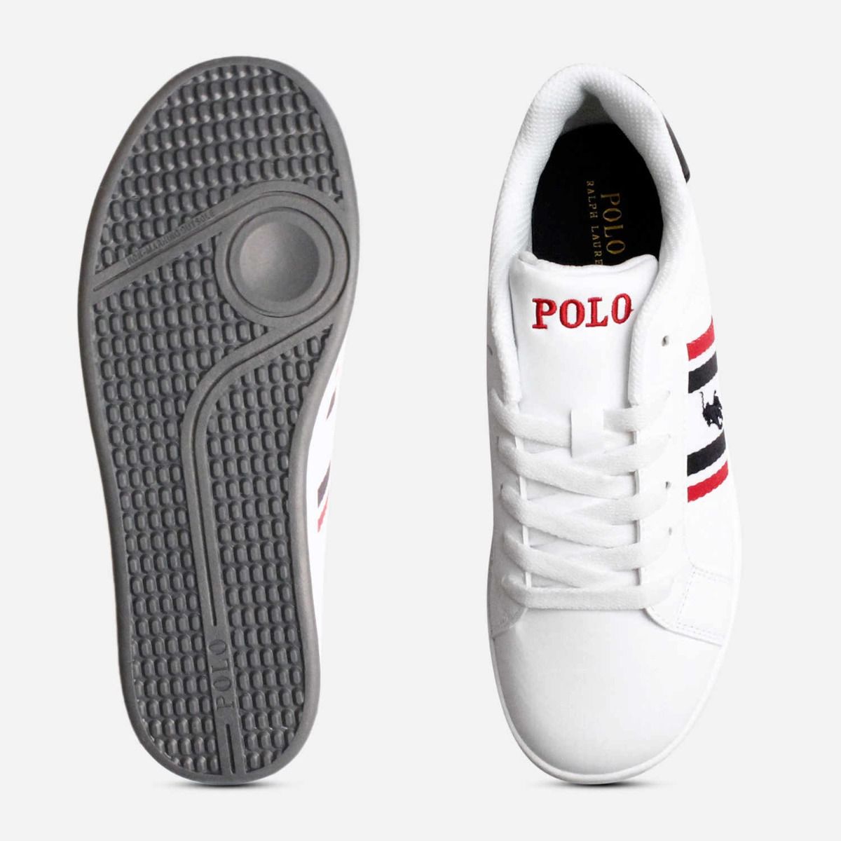 Ralph Lauren Polo Childrens Shoes Oaklynn II in White