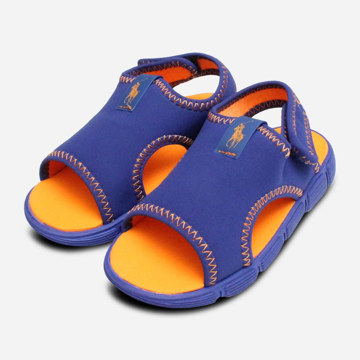 Ralph Lauren Neoprene Blue \u0026 Orange Summer Kids Shoes