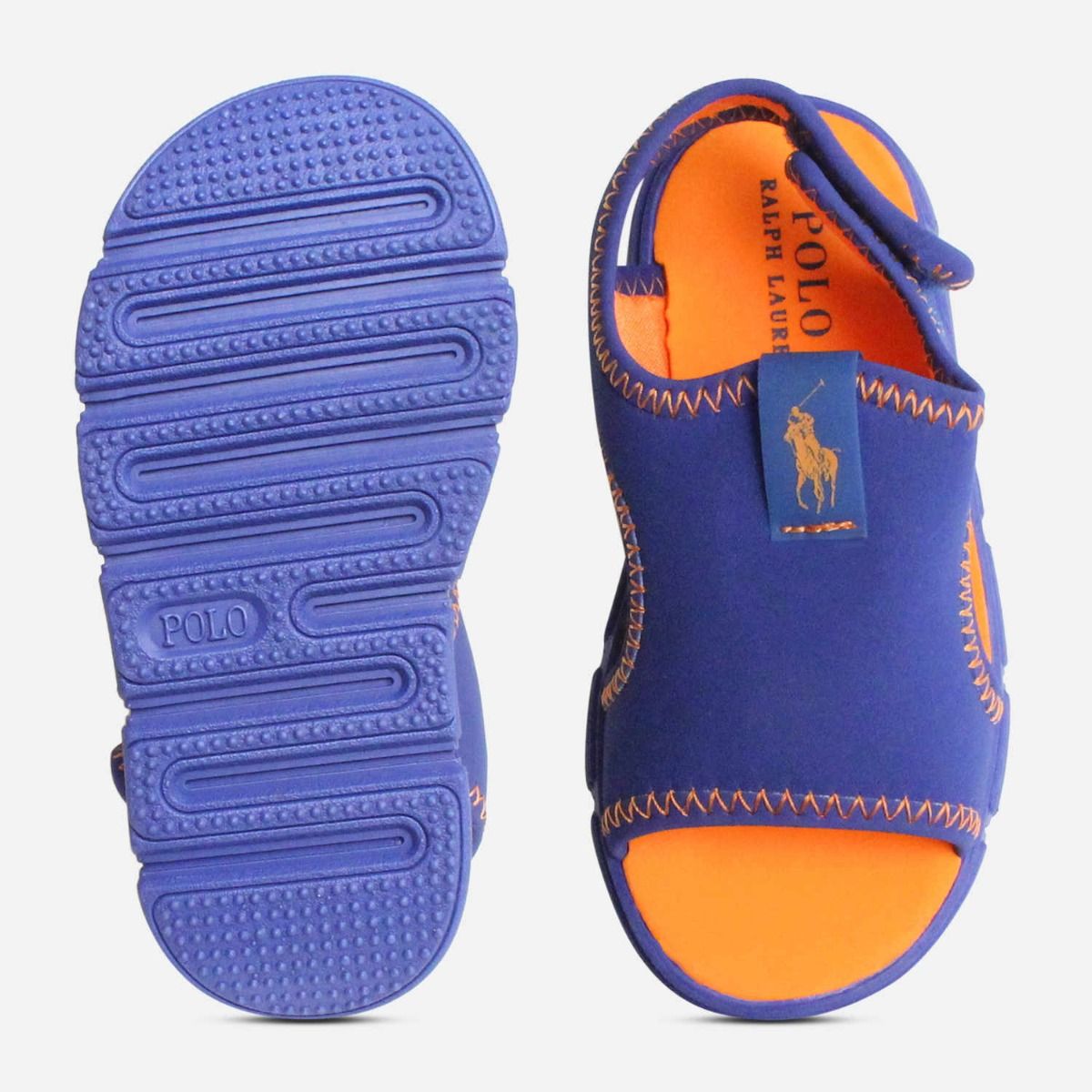 Ralph Lauren Neoprene Blue & Orange Summer Kids Shoes