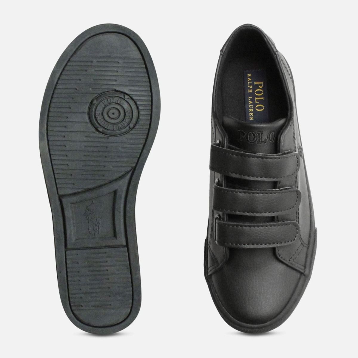 Black Ralph Lauren Polo Slater EZ School Shoes