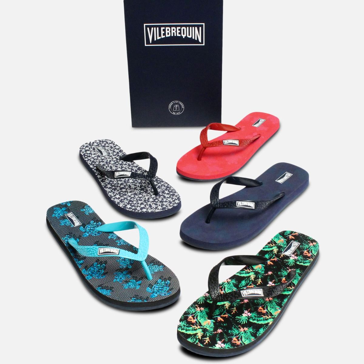 Vilebrequin Designer Red Flip Flops