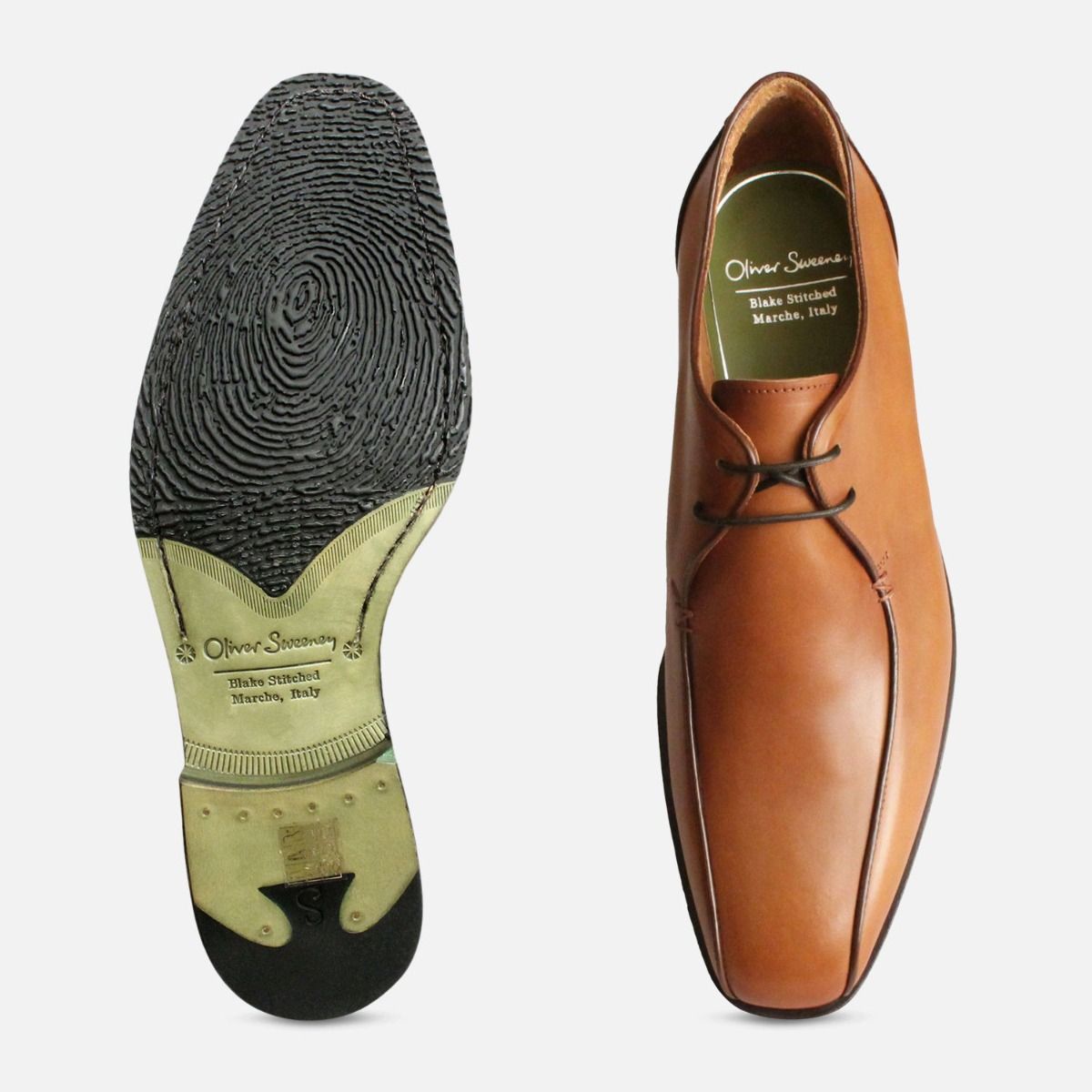 Brown Italian Shoes by Oliver Sweeney Sapri in Tan