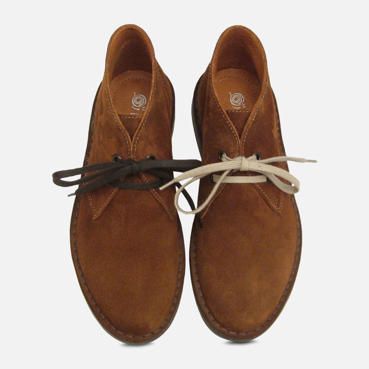 Ladies Siena Brown Suede Italian Desert Boots