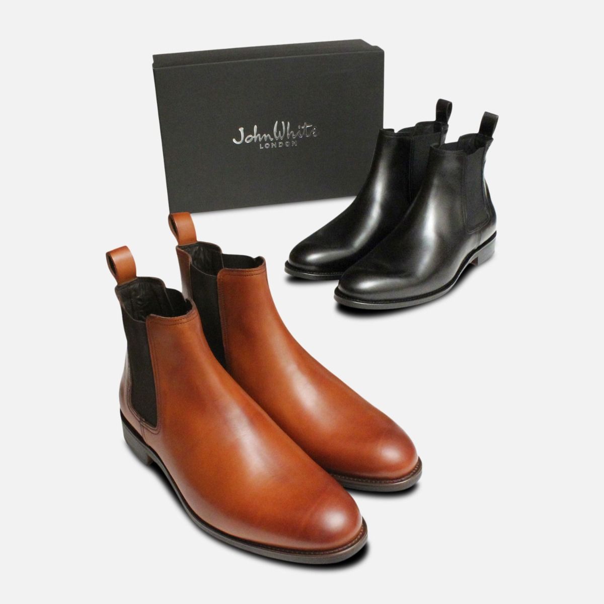 Light Brown John White Chelsea Boot Leather Sole