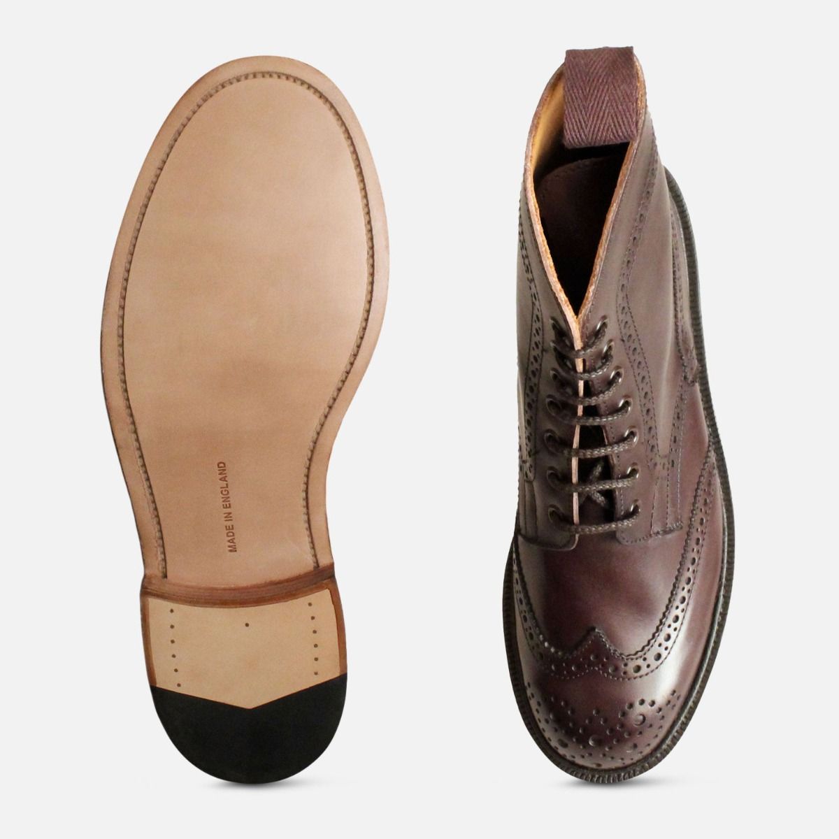 Ladies Dark Brown Trickers Stephy Country Boot Brogues