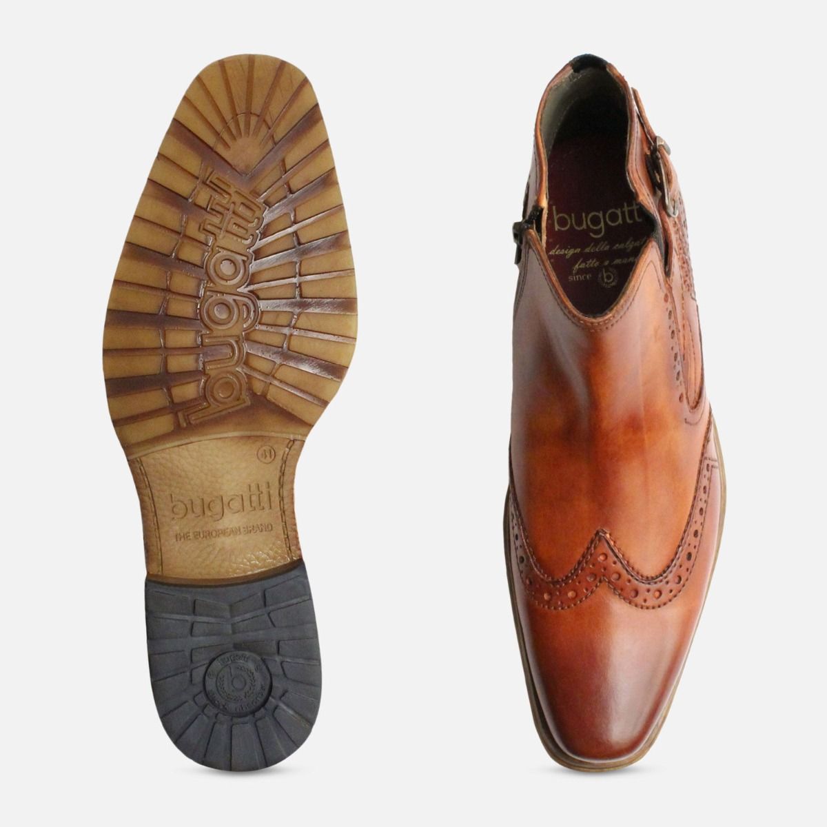 Regent Demi Boots in Antique Tan by Bugatti Shoes
