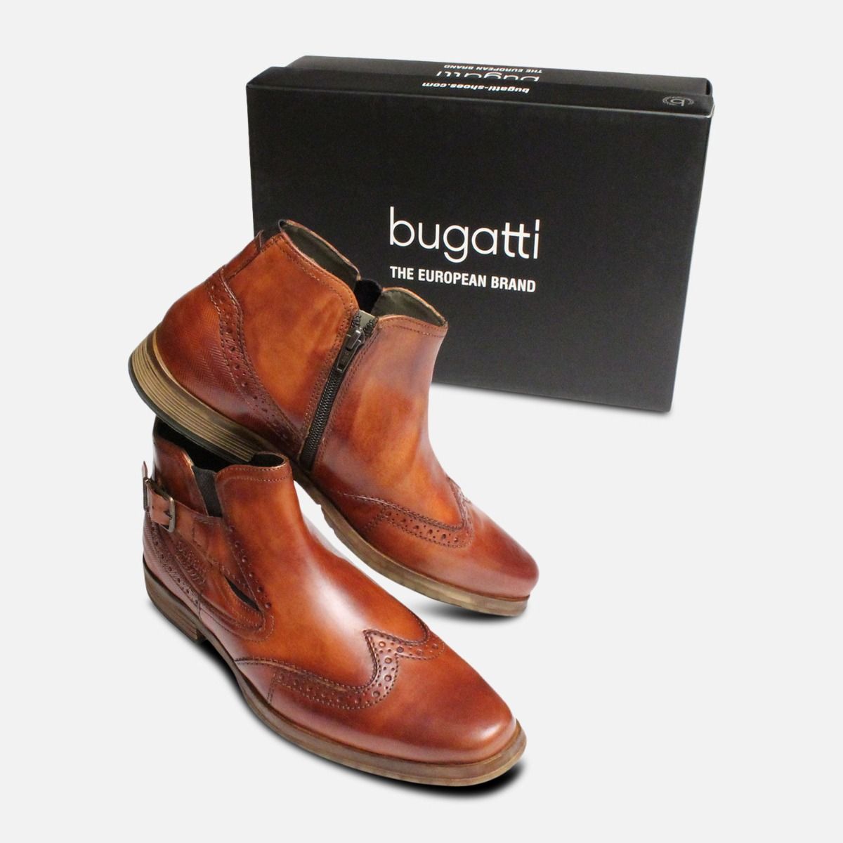 Regent Demi Boots in Antique Tan by Bugatti Shoes