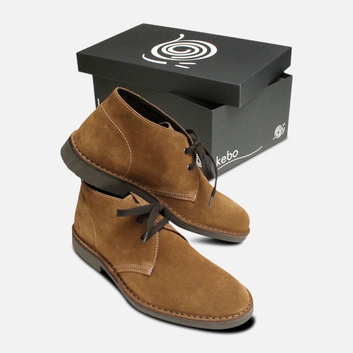 Siena 2 Brown Suede Mens Italian Desert Boots