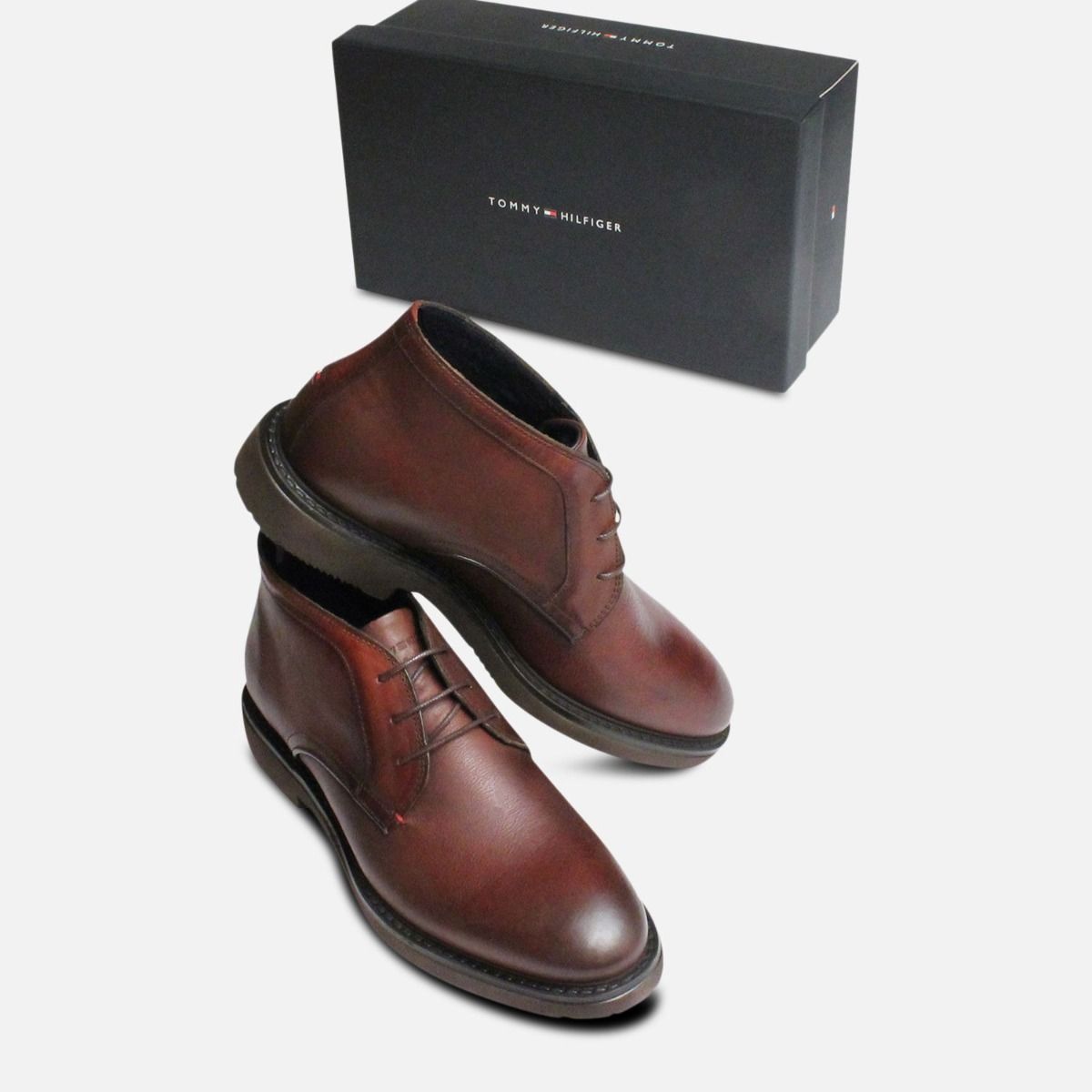 Tommy Hilfiger Luxury Brown Austin Chukka Boots