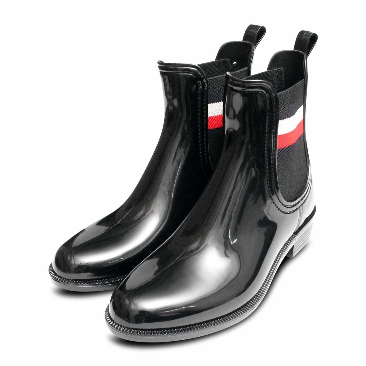Tommy Hilfiger Womens Chelsea Rainboot Welly in Black