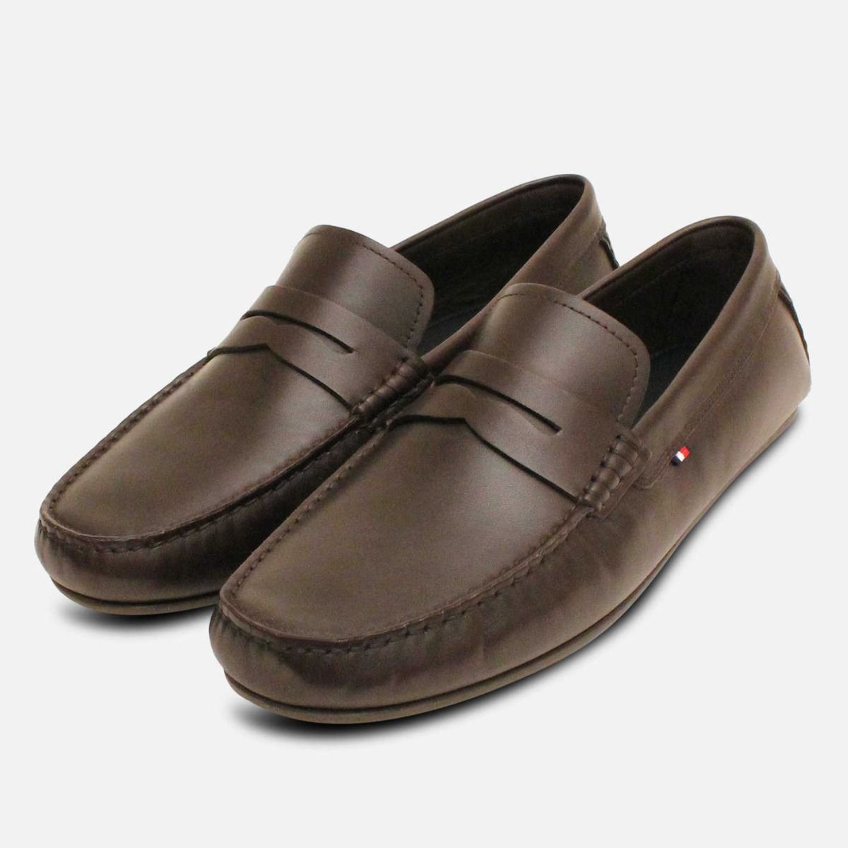 Tommy Hilfiger Dark Brown Leather Loafers Tommy Hilfiger Men main image 4