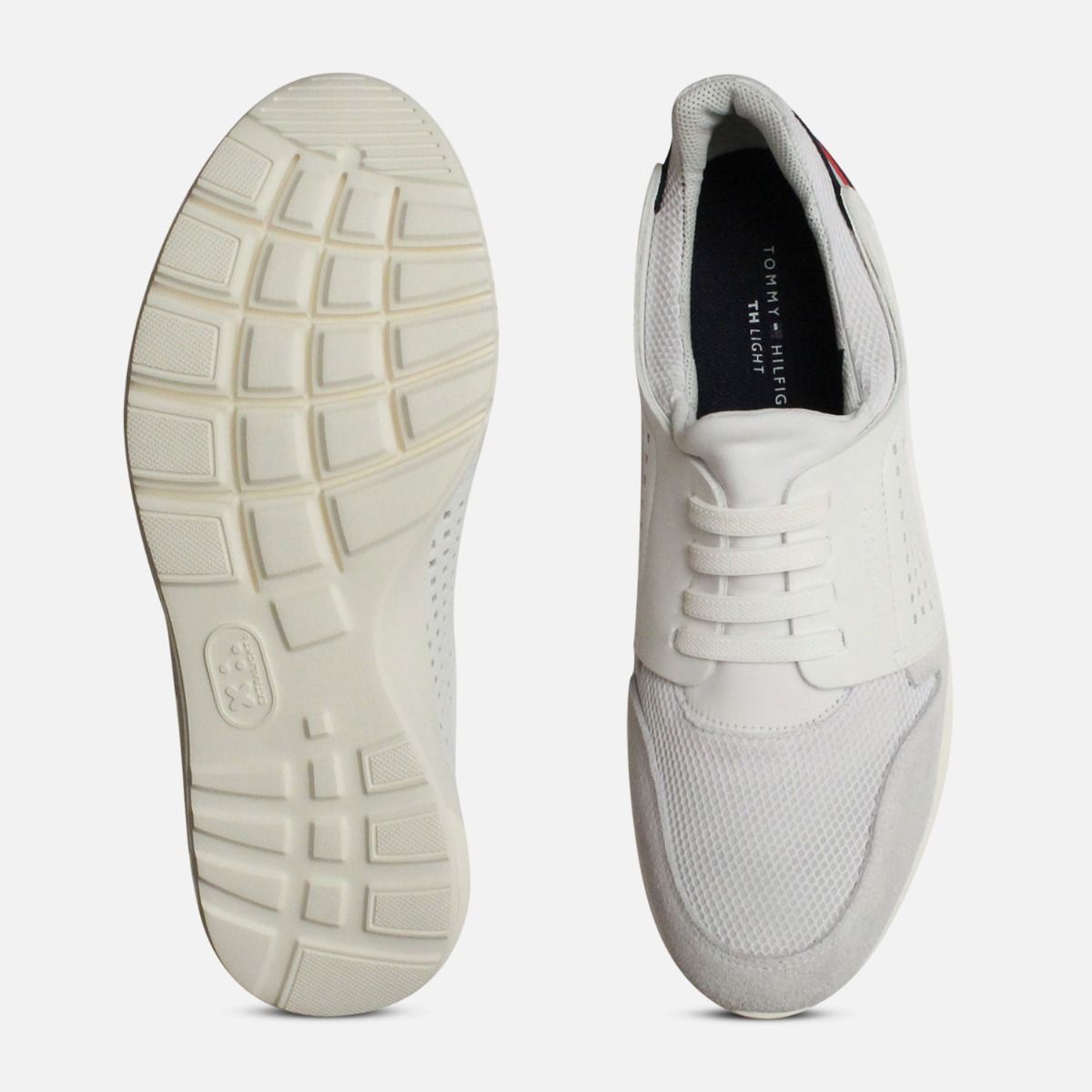 Tommy Hilfiger Premium White & Light Grey Sneaker