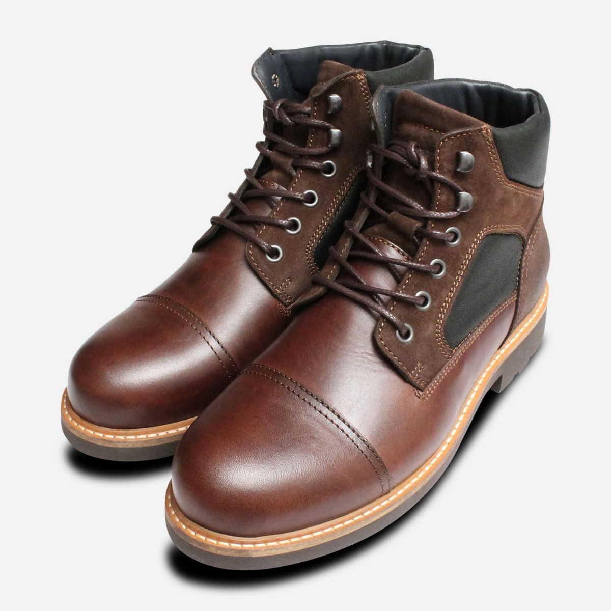 Tommy Hilfiger Brown Multi Leather Boots Holly by Tommy Hilfiger Tall Ladies Cognac Boots main image 3