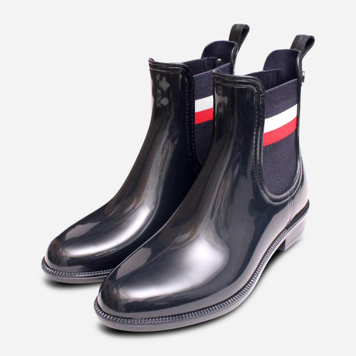 Tommy Hilfiger Chelsea Rainboot Welly in Navy Blue