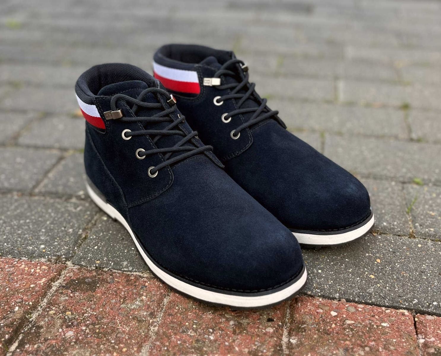 Tommy Hilfigure blue suede shoes 11.5 mens Tommy Hilfiger Mens Shoes Size 11.5 Dark Blue Loafer Suede  main image 4