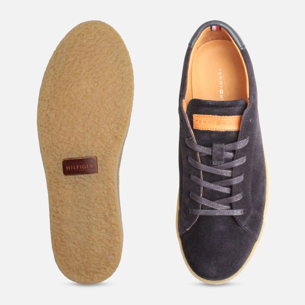 Tommy Hilfiger Luxury Navy Blue Suede Casual Shoes