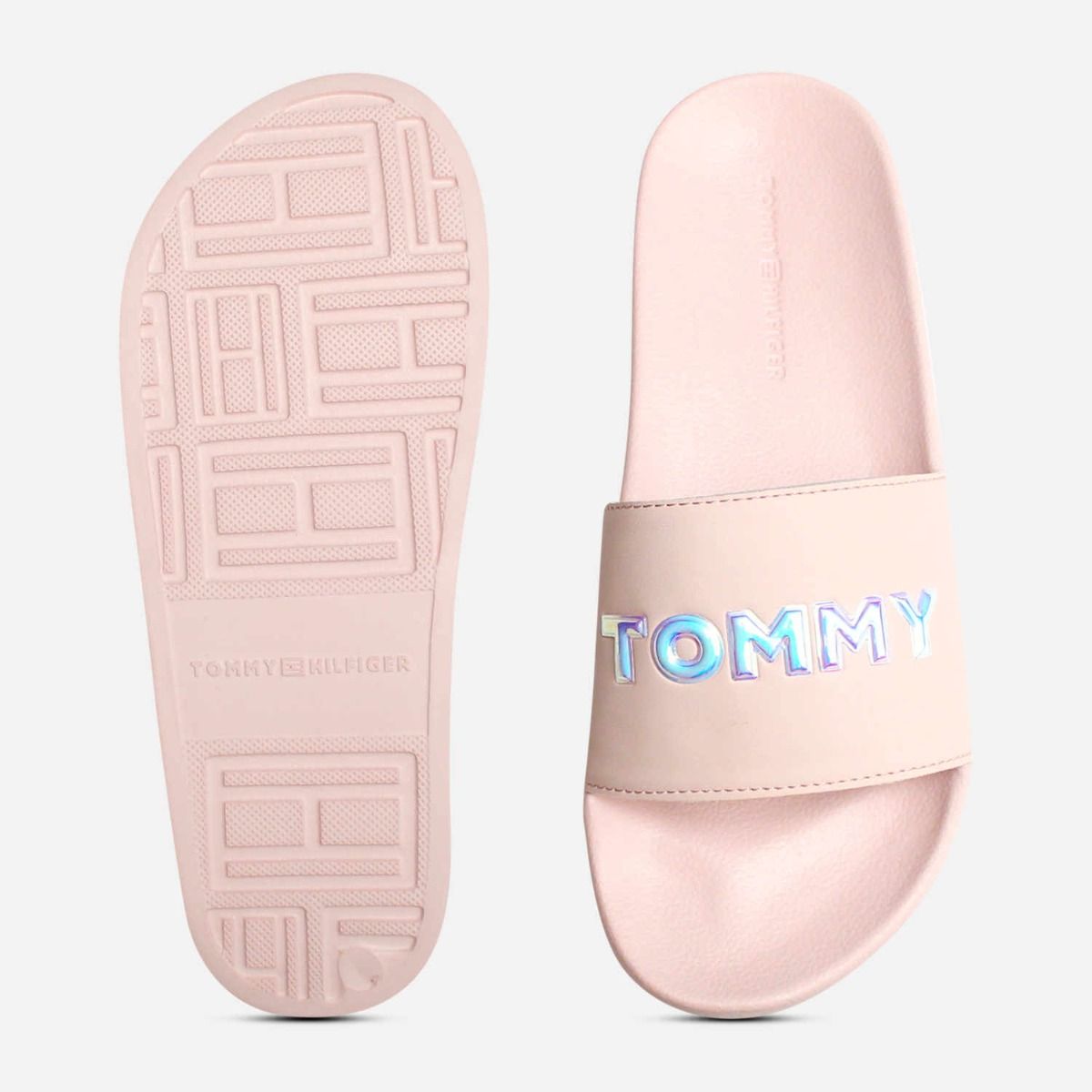 Tommy Hilfiger Iridescent Pink Pool Slide Sandals