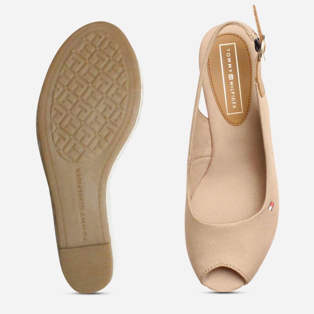 Tommy Hilfiger Womens Elba Cobblestone Sling Back Sandals