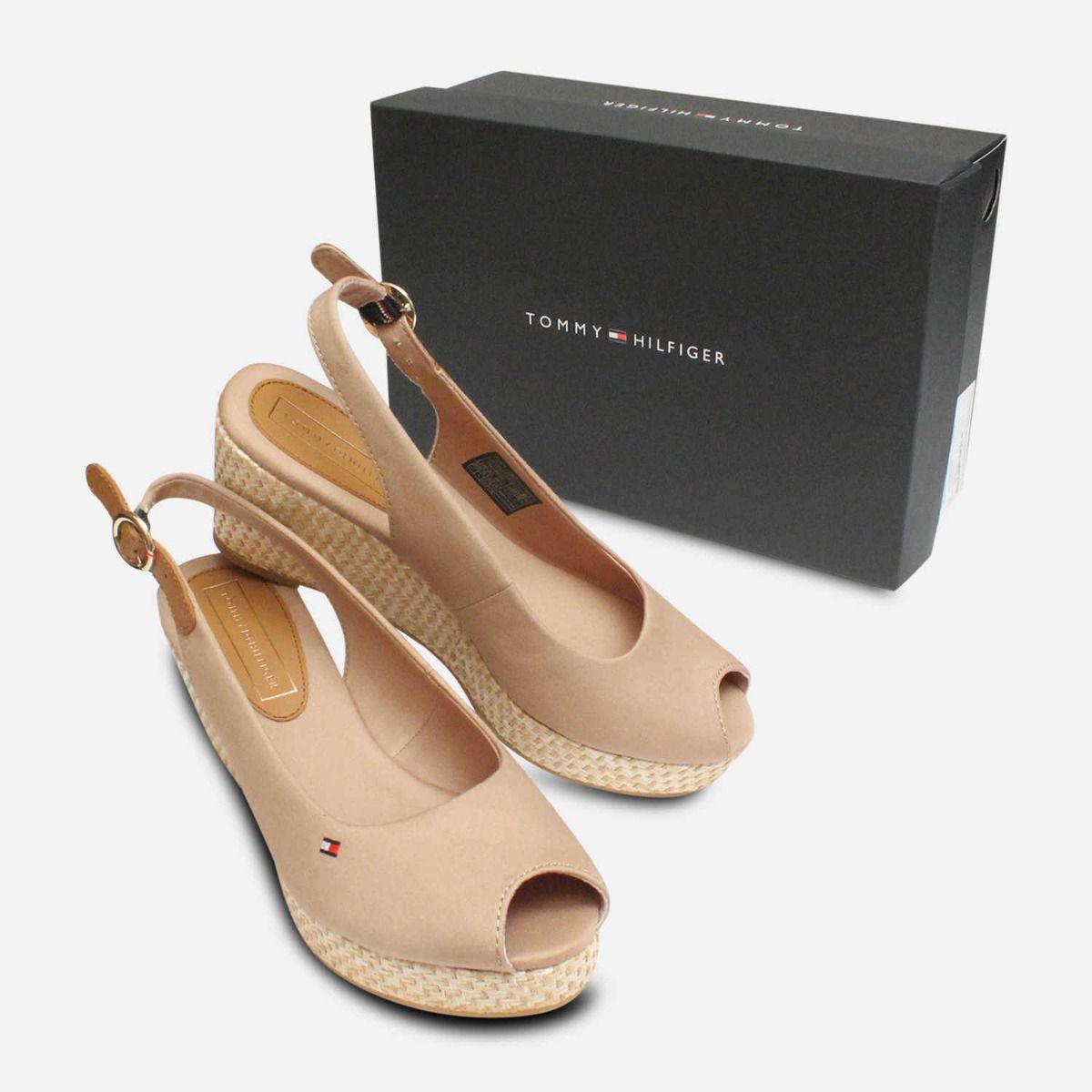 Tommy Hilfiger Womens Elba Cobblestone Sling Back Sandals