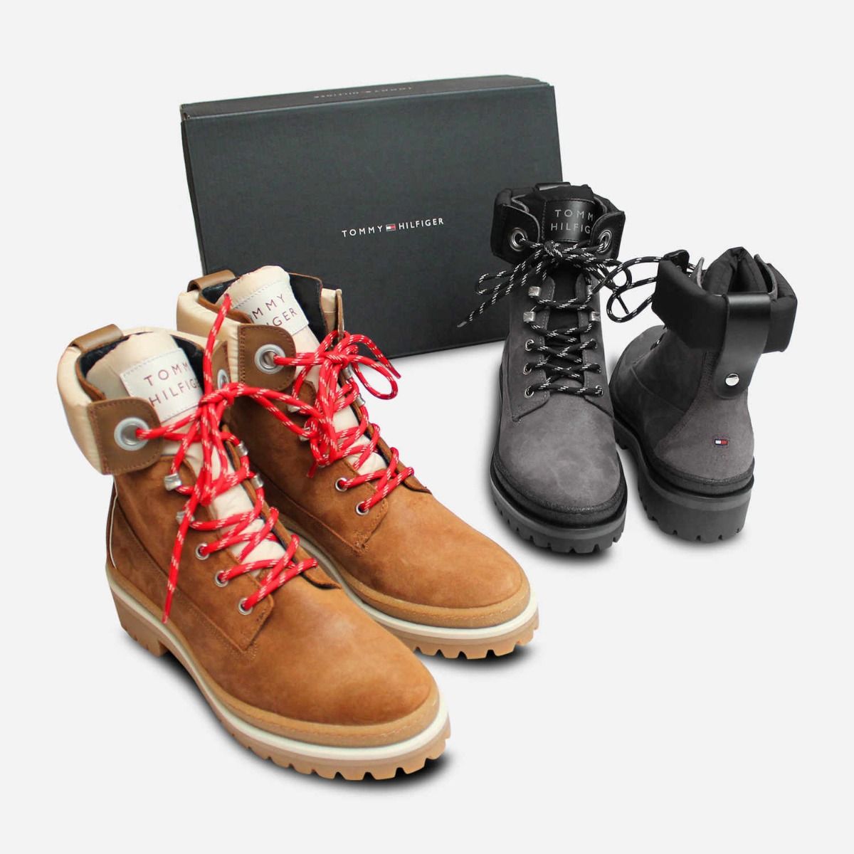 Tommy Hilfiger Sporty Outdoor Lace Up Bootie in Light Brown