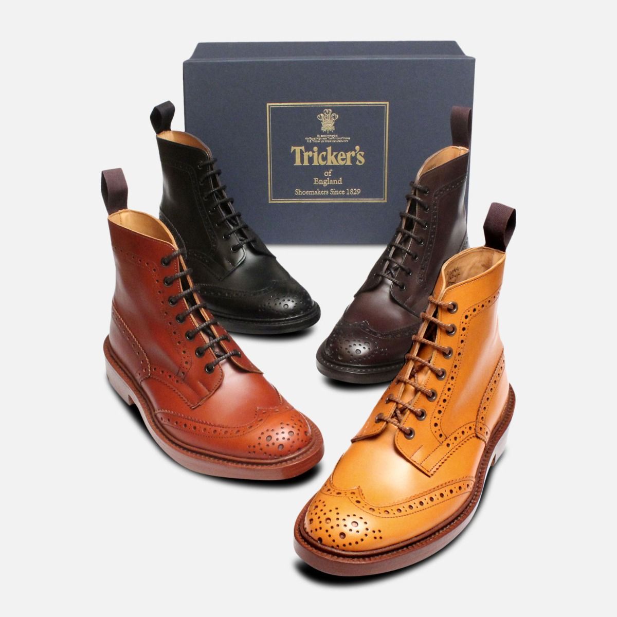 nonnative × Tricker’s   Brogue Boots Stephy Brogue Boot - BLACK – R E Tricker Ltd