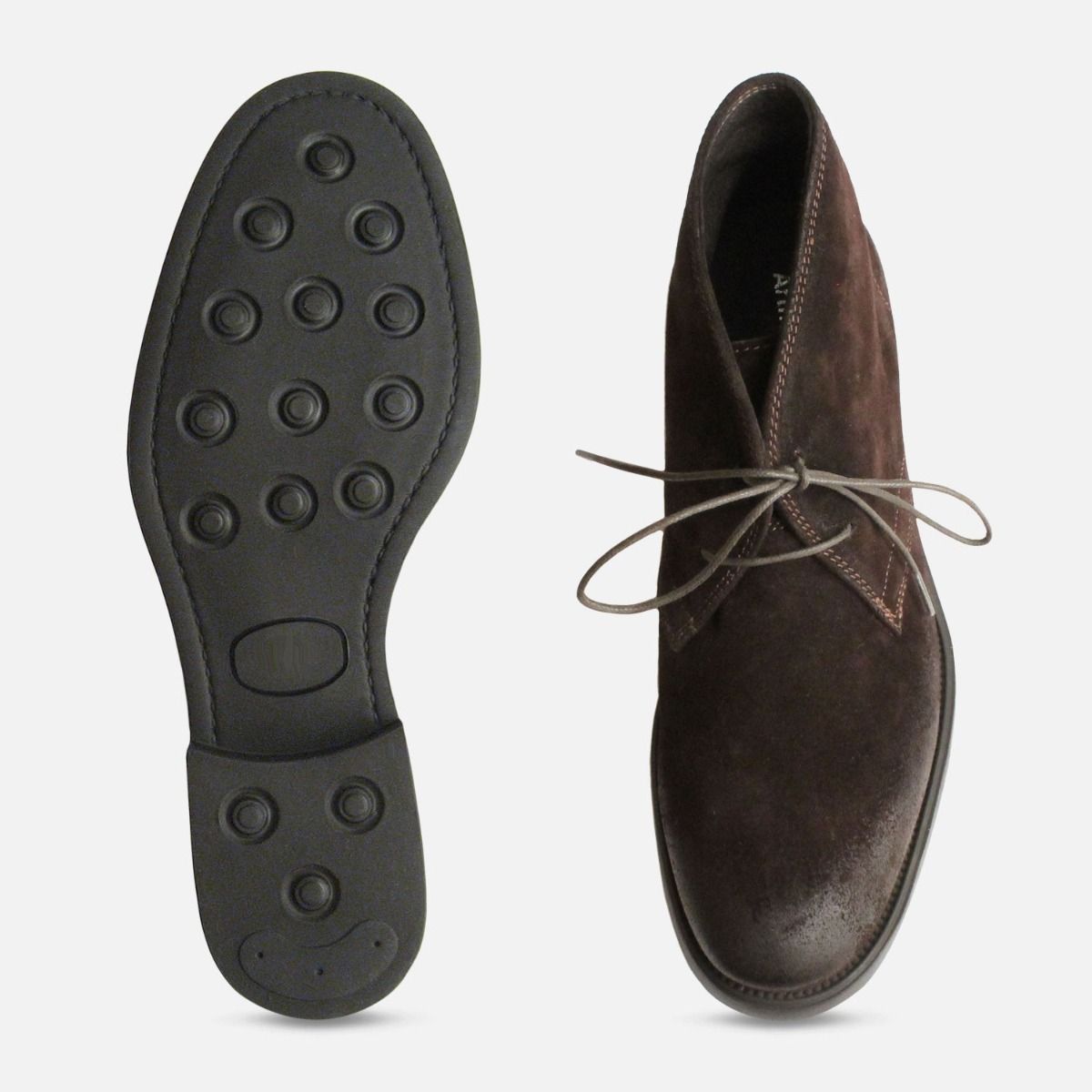 Dark Brown Waxy Italian Ladies Lace Up Boots