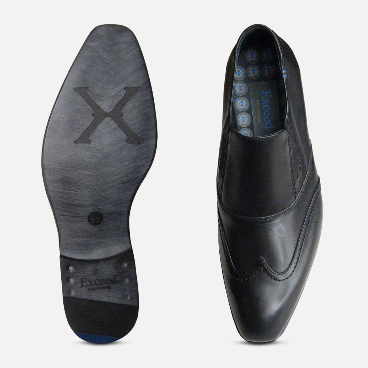 Matrix Loafers in Black by Exceed Shoes