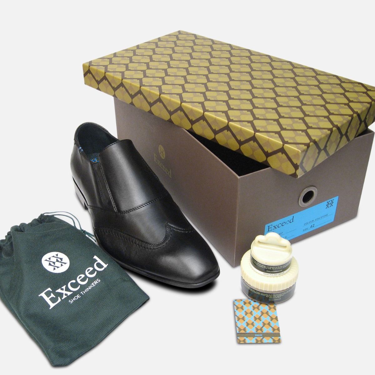 Matrix Loafers in Black by Exceed Shoes