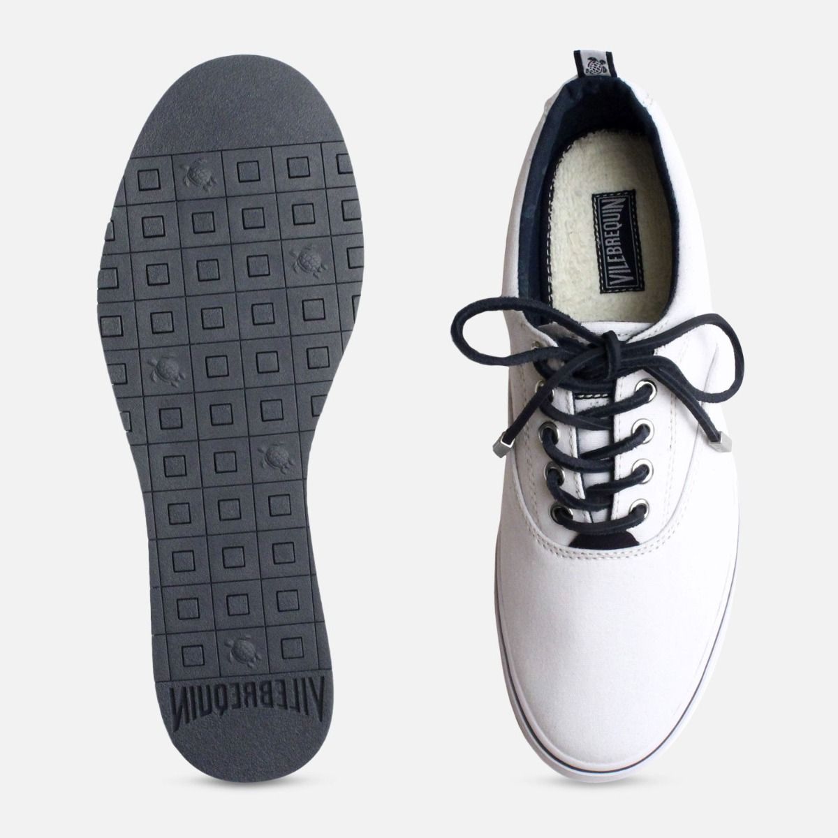 Vilebrequin Mens White Atoll Cupsole Shoes