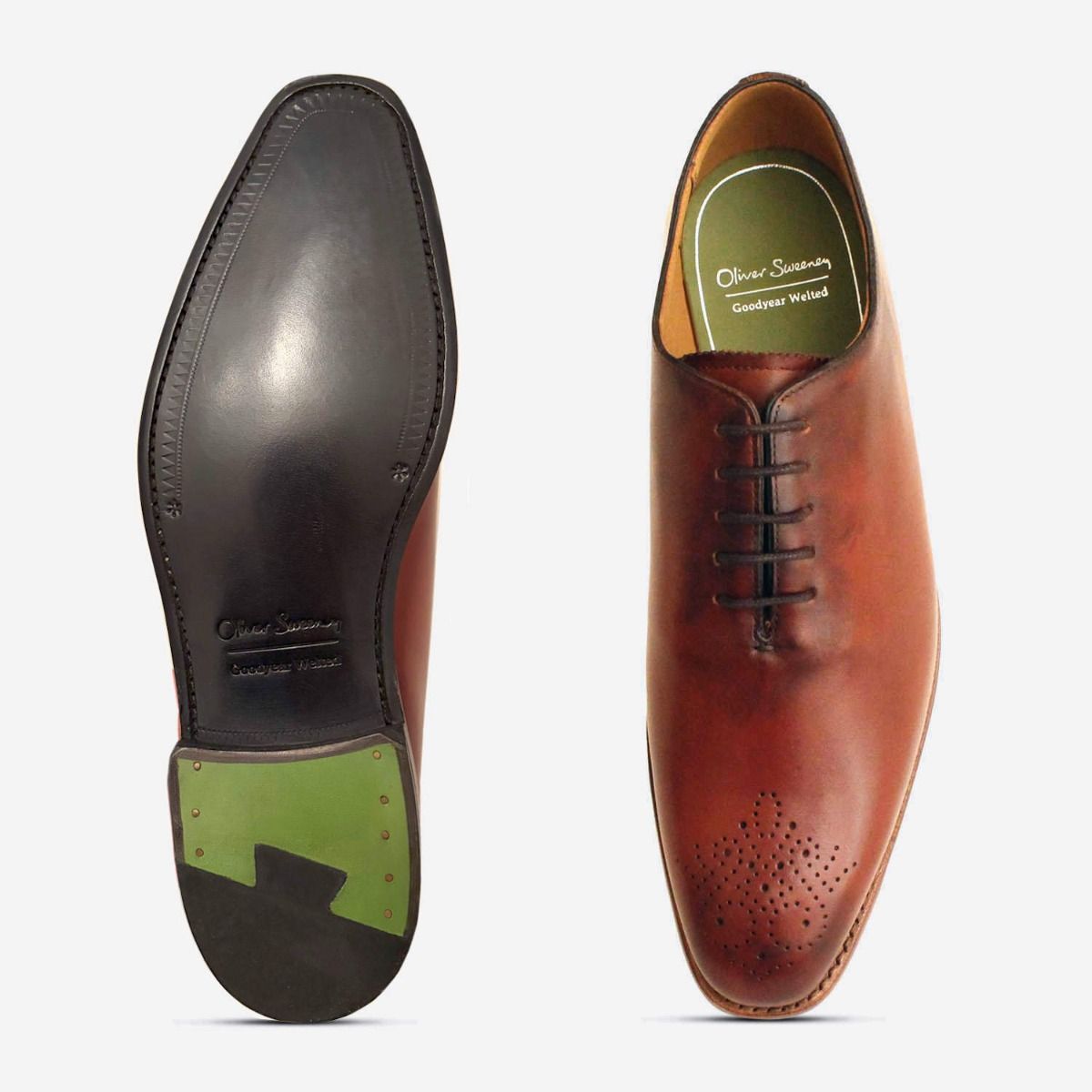 Oliver Sweeney Brown Goodyear Wholecut Oxford Brogue