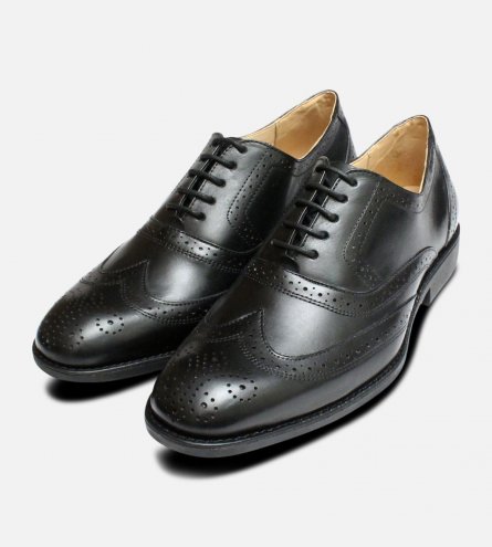 Formal Black Wingtip Oxford Brogues by Anatomic & Co