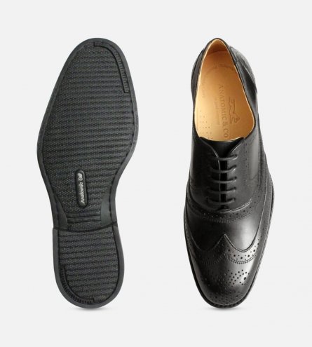 Formal Black Wingtip Oxford Brogues by Anatomic & Co